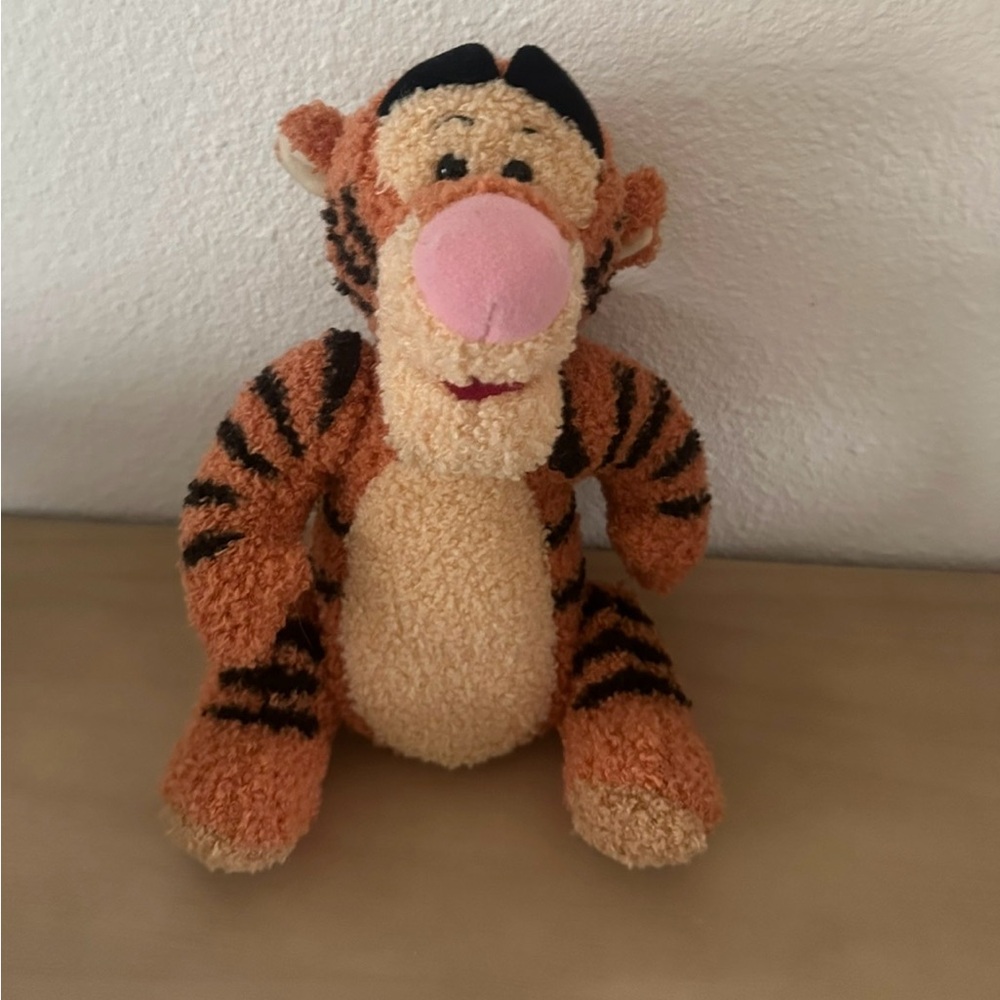 Disney Talking Singing Tigger 12" Posable Plush Soft  Vintage 1998 Mattel WORKS